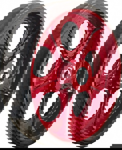 Caster Wheel: Rubber on Cast Iron, 2